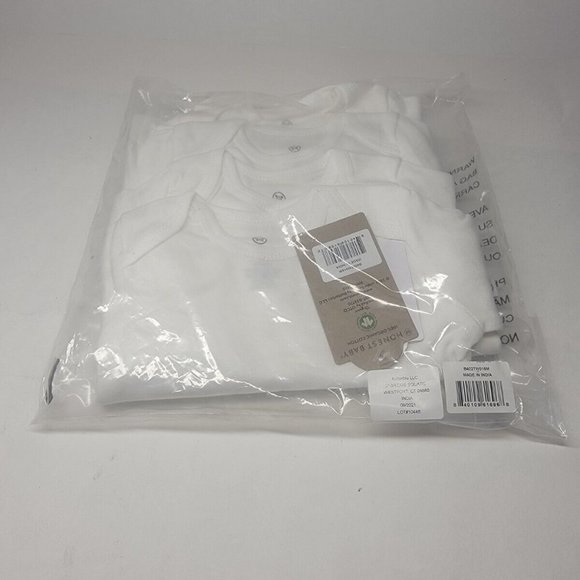 4pk Honest Baby Long Sleeve shirts with snaps Newborn 24 months - Picture 3 of 3